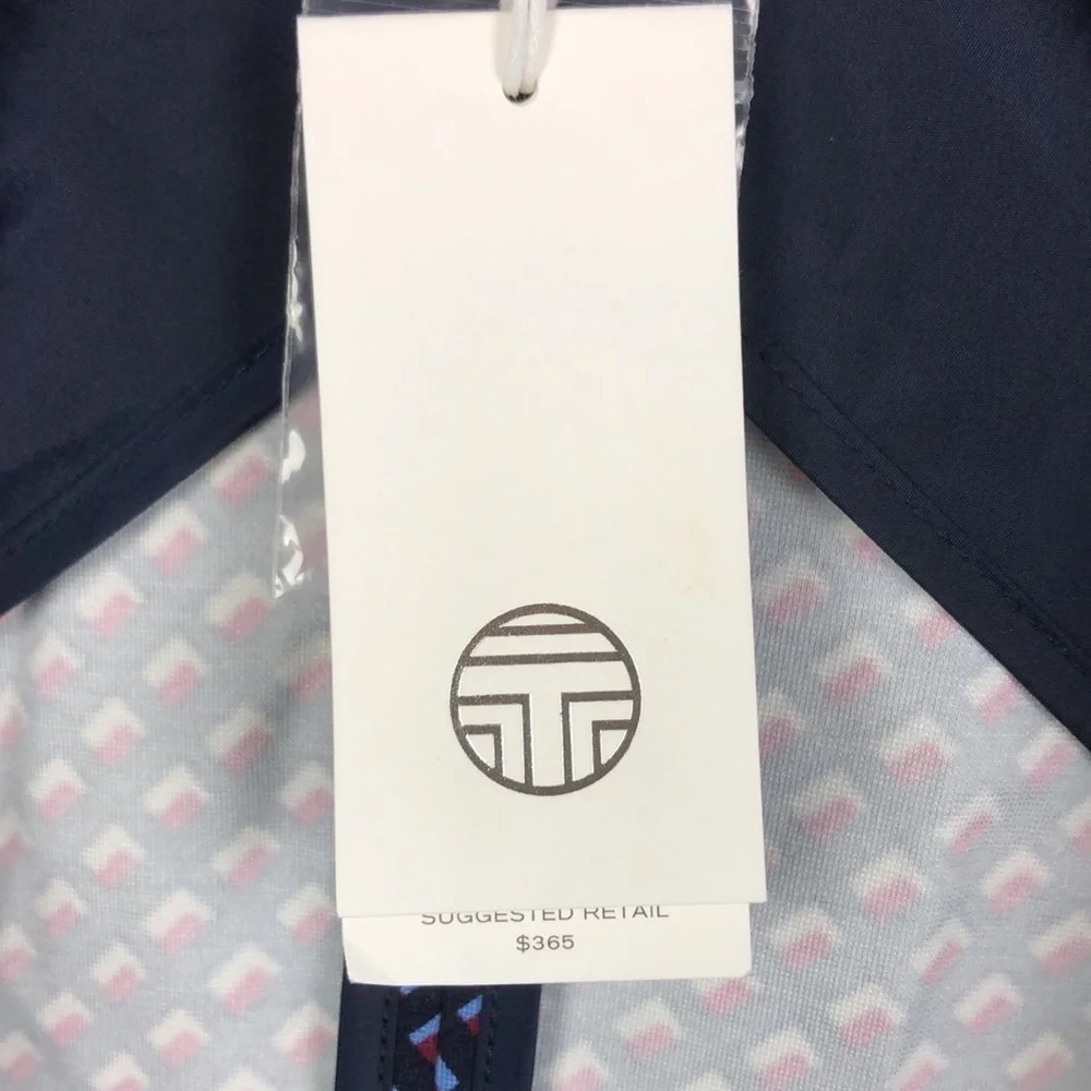 NEW Tory Burch x Tory Sport Printed Convertible Tech Pointe Geometric Blazer